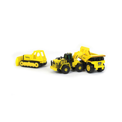 Tonka Metal Movers 3-Pack – Mighty Dump Truck, Front Loader & Bulldozer (Ages 3+)