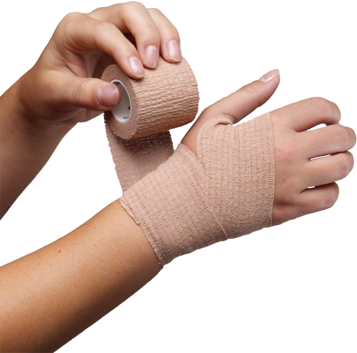 Self-Adhering Elastic Bandage Adjustable Compression for Effective Post-Injury Support