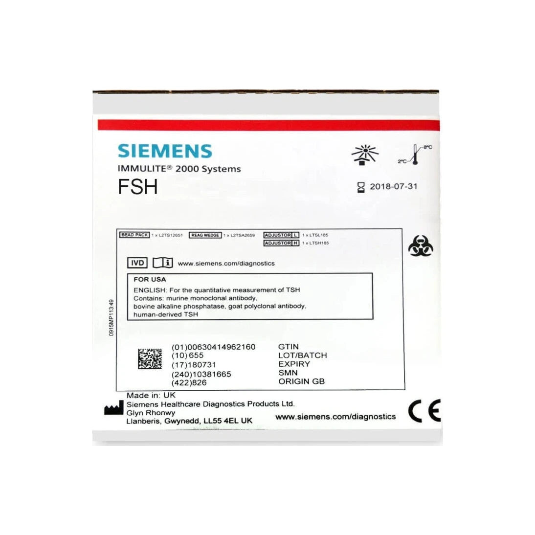 Immunoassay Reagent Diluent Immulite 2000 C-Peptide For Immulite 2000 System