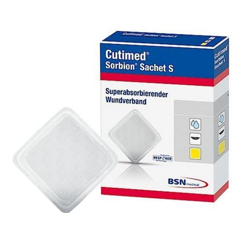 Cutimed Sorbion Sachet S 8 x 12 Inch Gelling Fiber Wound Dressing Sterile