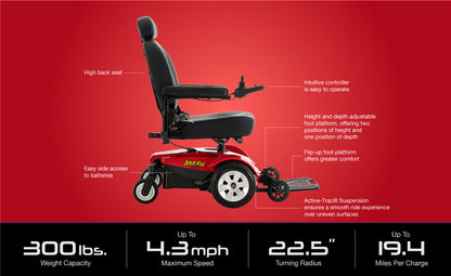 Jazzy Select Power Chair – Tight Turning Radius, Smooth Ride, Intuitive Controller