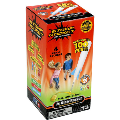 Stomp Rocket Jr – Glow-in-the-Dark Launch Set for Kids Ages 3+