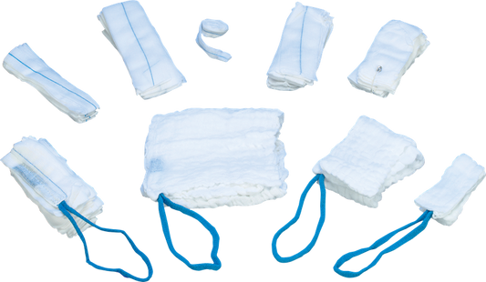 DeRoyal Sterile Vaginal Packing 2 Inch x 2.1 Yard Non-Impregnated Cotton Gauze