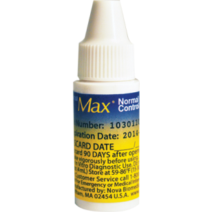 Blood Glucose Control Solution Nova Max Plus 4 mL Normal Level