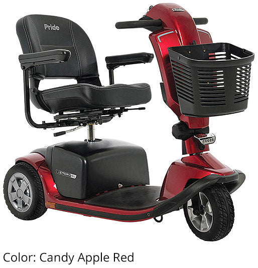 Victory 10.2 3-Wheel Scooter – Frosted LED Headlights, Integrated Storage with Cup Holder, 5.2 MPH Speed with 40AH Battery