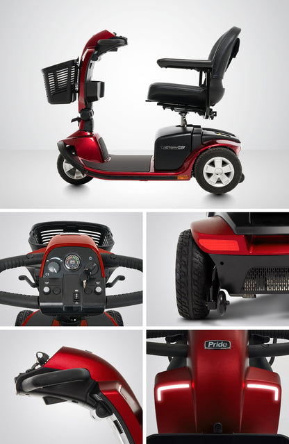 Victory 10.2 3-Wheel Scooter – Frosted LED Headlights, Integrated Storage with Cup Holder, 5.2 MPH Speed with 40AH Battery