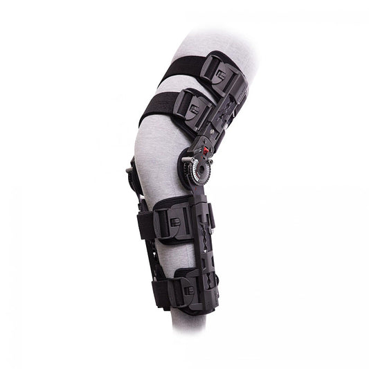 Knee Brace X-ROM One Size Fits Most D-Ring / Hook and Loop Strap Closure Left or Right Knee