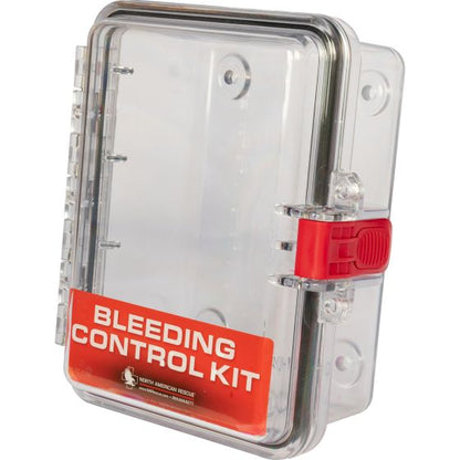 North American Rescue Bleeding Control Wall Case – Clear Polycarbonate Cabinet for Public Access Kit