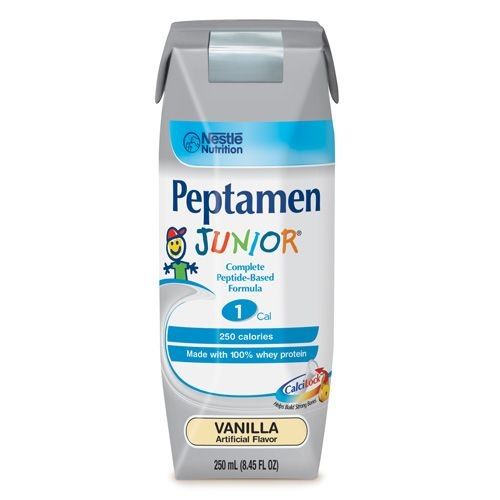 Peptamen Junior Vanilla Flavor 8.45 oz. Tetra Prisma Ready to Use Formula for Ages 1-13 Years