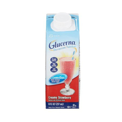 Glucerna Shake 8 oz. Carton Ready to Use Oral Supplement (24/CS) - Halal, Gluten-Free, Kosher Dairy