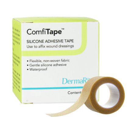 Waterproof Medical Tape ComfiTape„¢ Tan 1 Inch X 3.28 Yard Nonwoven / Silicone NonSterile