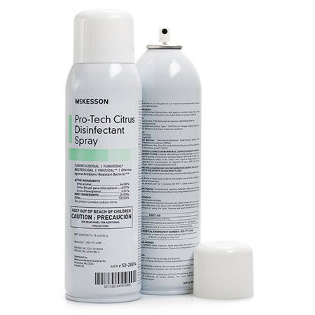 McKesson Pro-Tech Citrus Disinfectant Spray Alcohol Based Liquid, 16 oz., NonSterile, Multipurpose Cleaner