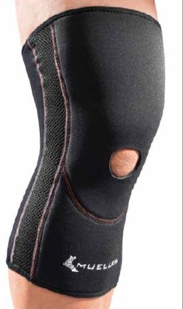Mueller Knee Sleeve – Large Pull On Design for Left or Right Knee, Open Patella Support with Optimal Compression Technology