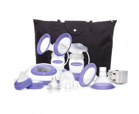 Lansinoh Smartpump 2.0 Deluxe Double Electric Breast Pump Portable, Quiet, and Smart Breastfeeding Companion