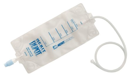 Merit Urinary Drainage Bag with VELCRO Adjustable Tubing and Anti-Reflux Barrier for Optimal Comfort