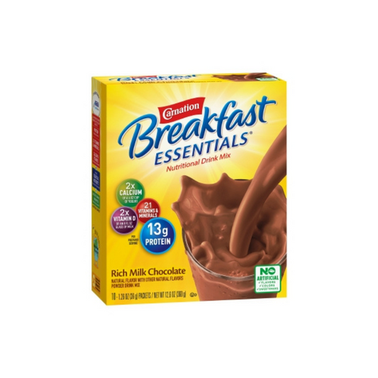 Oral Supplement Carnation Breakfast Essentials® Rich Milk Chocolate Flavor Powder 1.26 oz. Individual Packet