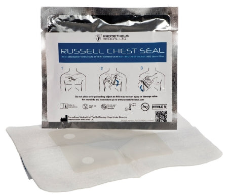 Chest Wound Seal Russell 6 X 7-3/4 Inch 1 per Pack Sterile