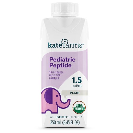 Kate Farms Pediatric Peptide 1.5 Plain Flavor 8.45 oz. Carton Ready to Use Nutritional Support