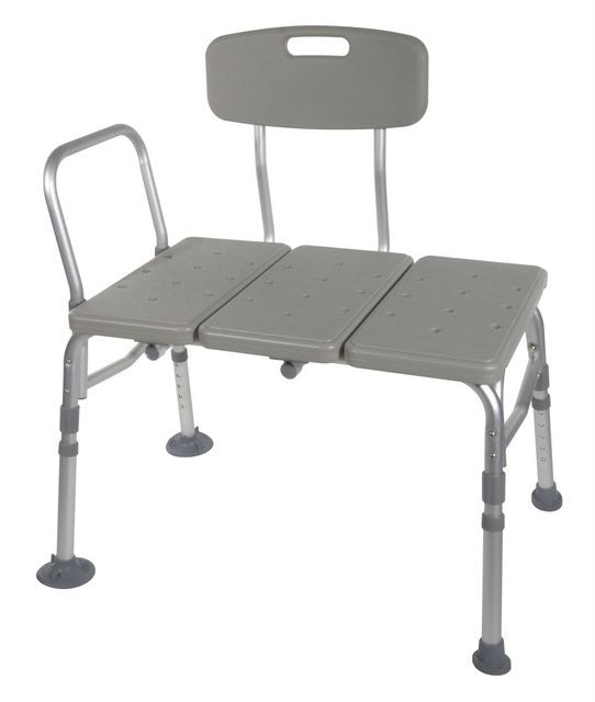 Heavy DutyTransfer Bench With Adjustable Backrest 400lbs Cap