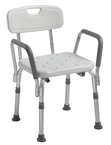 Shower Chair With Back & Removable Padded Arms