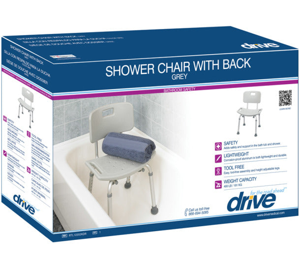 Indulge in Comfort and Strength with the Deluxe Aluminum Bath Chair Lightweight and Sturdy, 400 lbs Weight Capacity