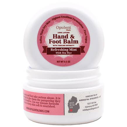Amenity Hand & Foot Balm Travel Size Nourishing Formula with Avocado Oil and Silk Proteins for Lustrous Hair