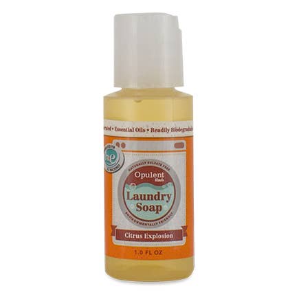 Amenity Laundry Soap Citrus Highly Concentrated Biodegradable Travel Size, 1.0 fl oz