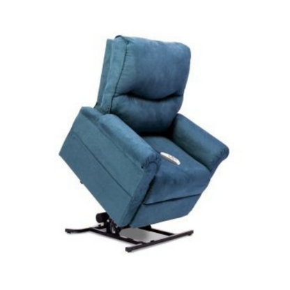 Pride Health Care 3-Position Lift Recliner Chair, Sky Blue Wooden Frame, Quiet Lift System, and Lifetime Warranty