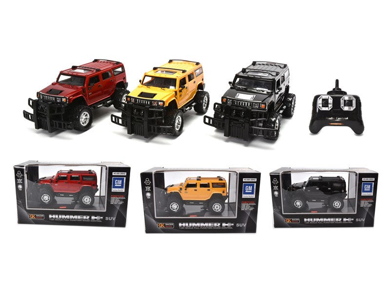 HUMMER H2 SUV Toy for Kids (Ages 3 & Up) - Red and Black Colors Available