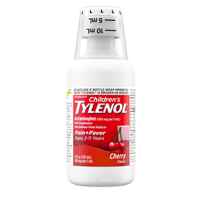 Tylenol Children's Oral Suspension Liquid, Cherry Blast, 4fl oz: Trusted Relief for Kids' Aches and Pains