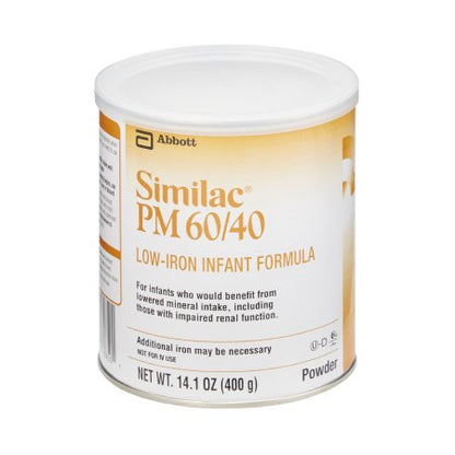 Similac PM 60/40 Unflavored Low Iron Infant Formula – 14.1 oz. Can Powder
