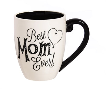 Black Ink Ceramic Cup MOM & DAD