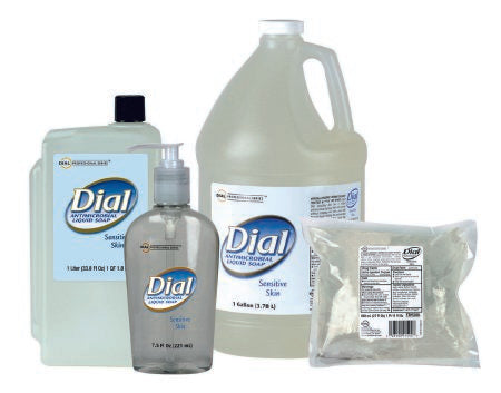 Antimicrobial Soap Dial® Sensitive Liquid 7.5 oz. Pump Bottle Floral Scent