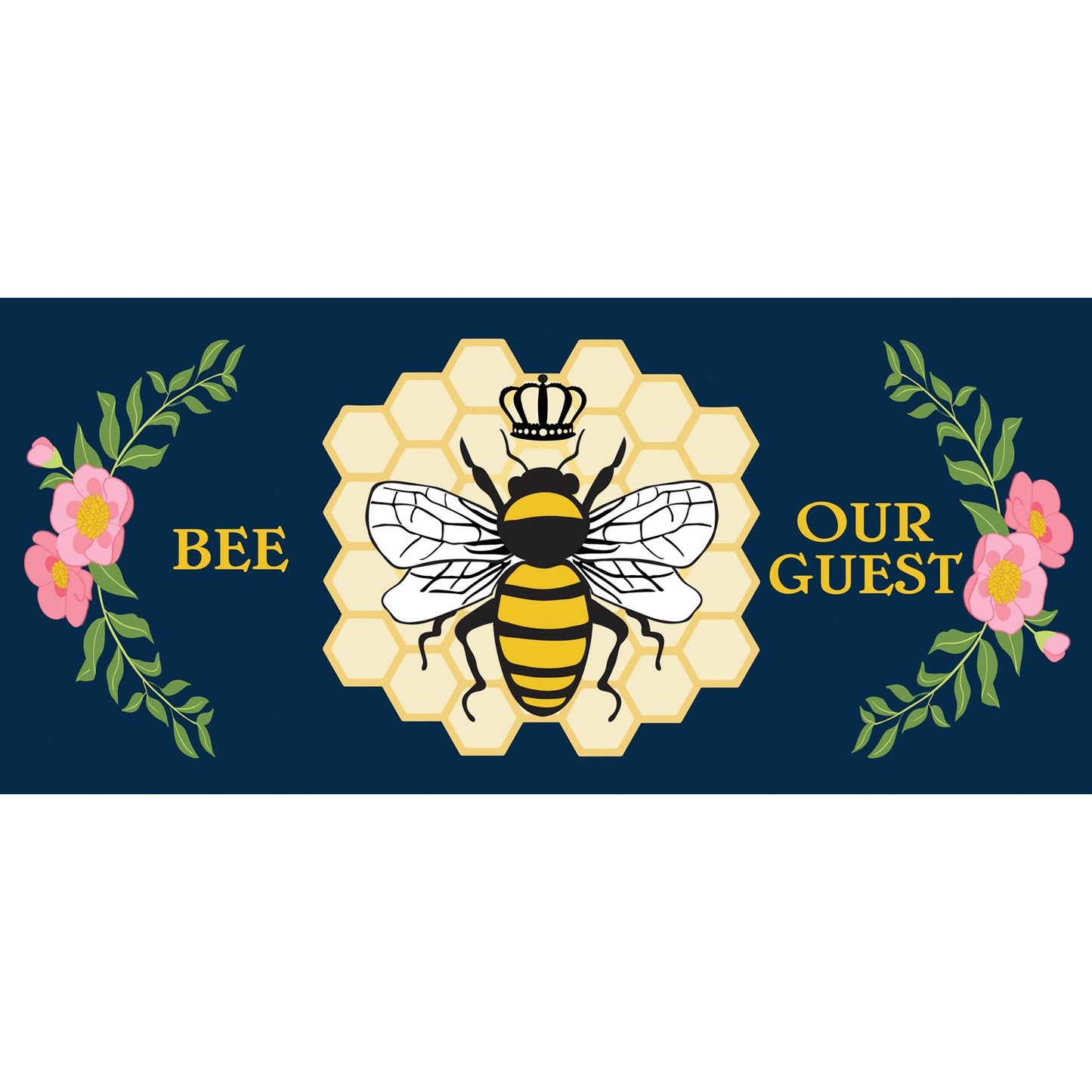 Bee Our Guest Sassafras Switch Mat Whimsical Entryway Charm for Sassafras Base