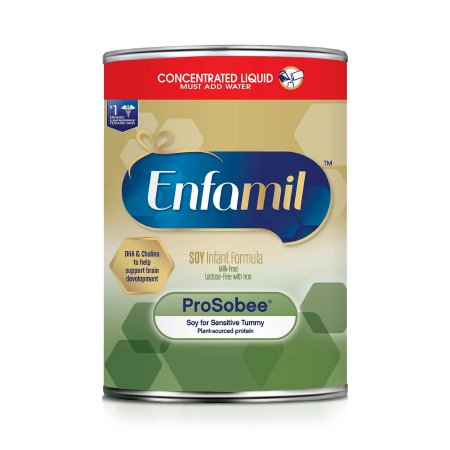 Enfamil ProSobee Lipil 13 oz. Infant Formula Can Concentrate Soy-Based, Milk-Free Nutrition with Lipil