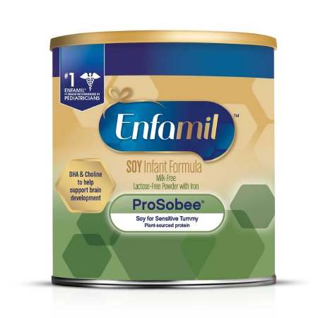 Enfamil ProSobee Lipil 12.9 oz. Can Infant Formula Powder Soy-Based, Milk-Free Nutrition with Lipil