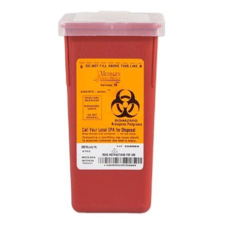 Sharps Rx Pro Sharps Container Sharps® Red Base 7 H X 3-1/2 W X 3-1/2 D Inch Vertica ...
