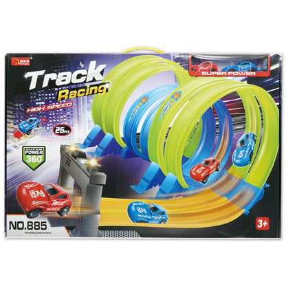 Racing Track Kids Toy – High Speed Super Power Track Set with Dynamic Cars (Ages 3+)