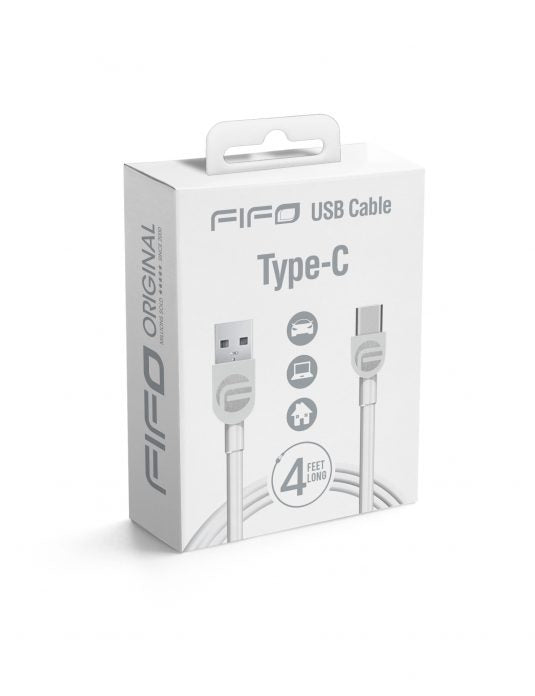 FIFO COLORS Type-C USB Cable 4FT Fast Charging and Stylish Connectivity