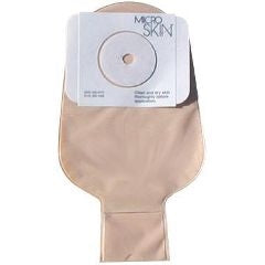 Colostomy Pouch MicroSkin® One-Piece System 11 Inch Length Flat, Pre-Cut 1-1/8 Inch Stoma Drainable