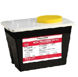 RCRA Waste Container Bemis„¢ Sentinel Black Base 9 H X 11-5/8 L X 7-3/4 W Inch 2 Gallon
