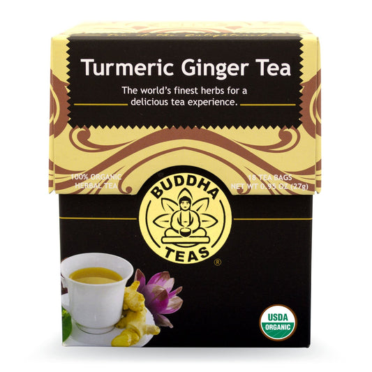 Turmeric Ginger Tea 18 Bags Curcumin and Gingerol Infused Health Elixir