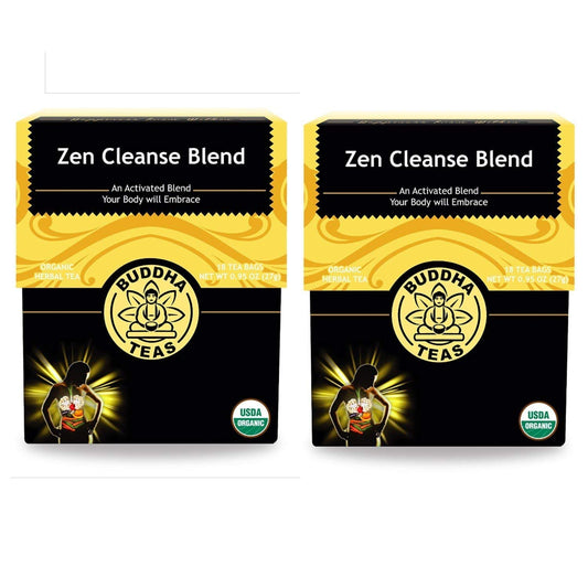 Zen Cleanse Blend Tea 18 Bags 100% Organic Herbal Tea for Detoxification and Balance