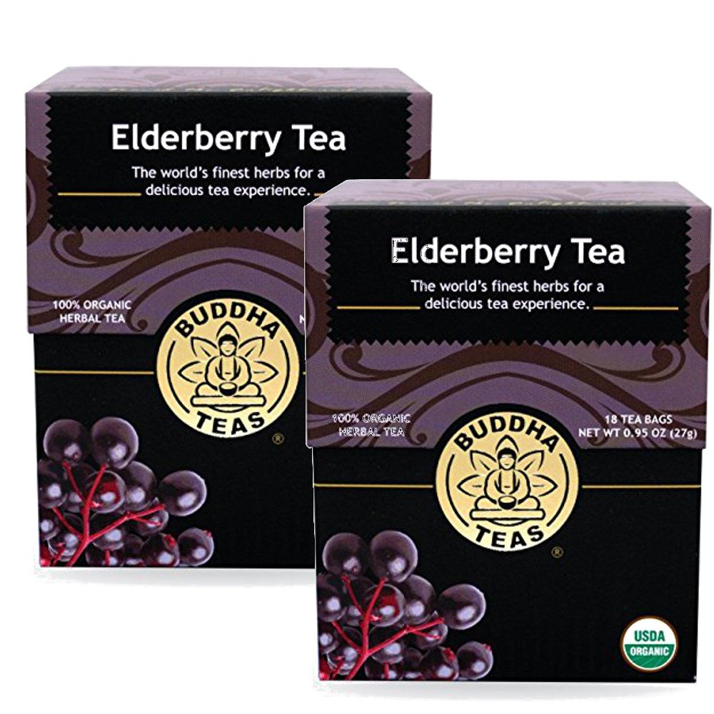 Elderberry Tea 18 Bags Immune-Boosting Powerhouse, Crafted Only with 100% Organic Elderberries