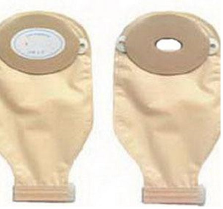 Ostomy Pouch Nu-Flex Nu-Comfort Two-Piece System 11 Inch Length Oval, Deep Convex, Trim to Fit Drainable