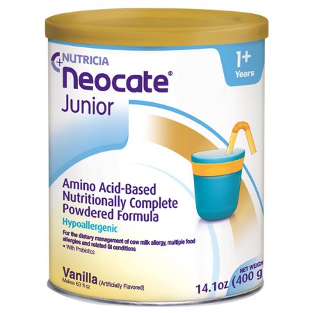 Neocate Junior with Prebiotics Vanilla Flavor 14.1 oz. Can Powder Hypoallergenic Nutritional Support for Children 1+