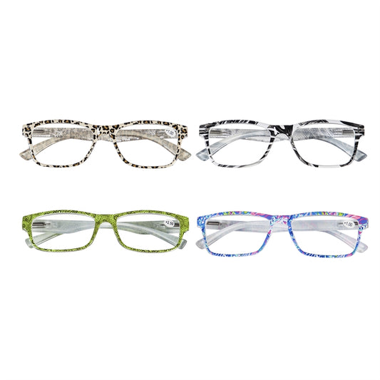 Summer Bliss Reading Glasses with Matching Zip-Closure Case Vibrant Colors, Stylish Readers for Every Occasion