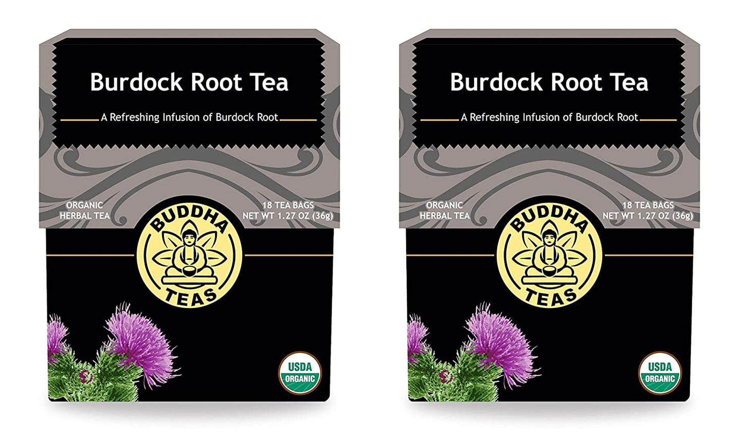 Burdock Root Tea 18 Bags -Inulin-Rich Elixir for Healthy Skin and Inflammation Support