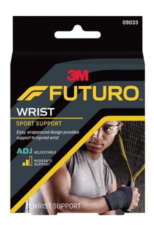 FUTURO Premium Wrist Support Sport Wraparound - Neoprene Blend - Universal Fit for LEFT or RIGHT Hand - One Size Fits All