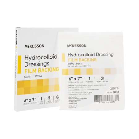 Hydrocolloid Dressing McKesson 6 X 7 Inch Sacral